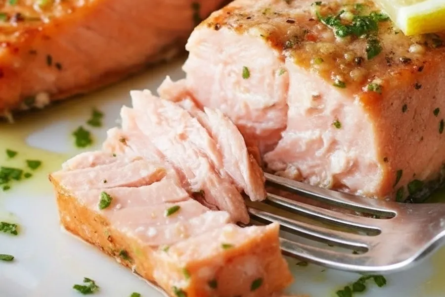 Pavé de saumon beurre citronné