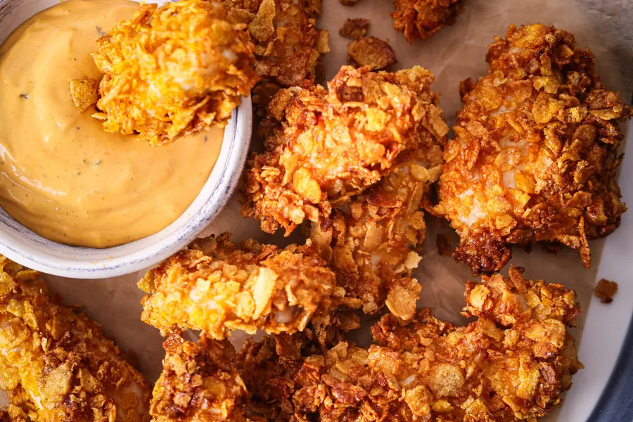 Poulet croustillant aux cornflakes