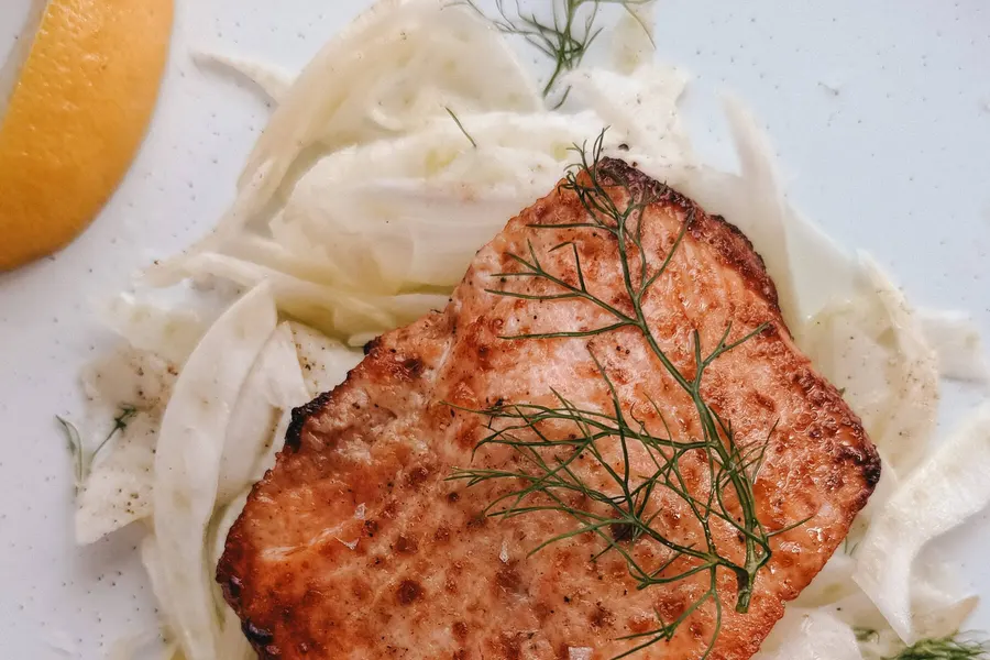 Saumon grillé express, sauce érable